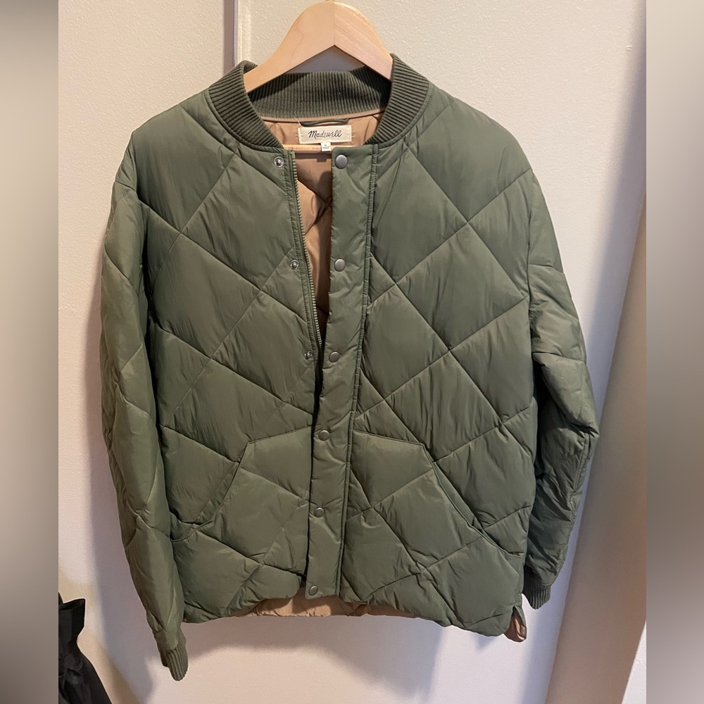 Madewell Quilted bomber jacket